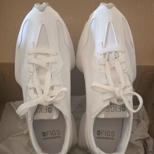 Figs White Low-Top Athletic Sneakers